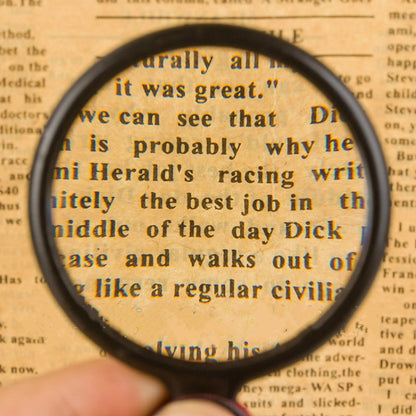 Pocket Magnifying Glass with Leather Pouch 8x by HitMyNeed