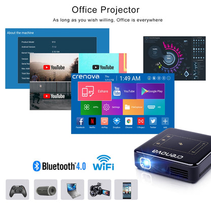 Pocket Portable Projector with WiFi & Power Bank by HitMyNeed