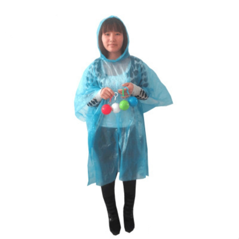 Pocket Raincoat with Ball Keychain Container by HitMyNeed