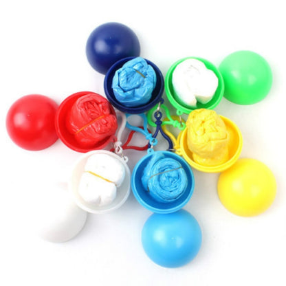 Pocket Raincoat with Ball Keychain Container by HitMyNeed