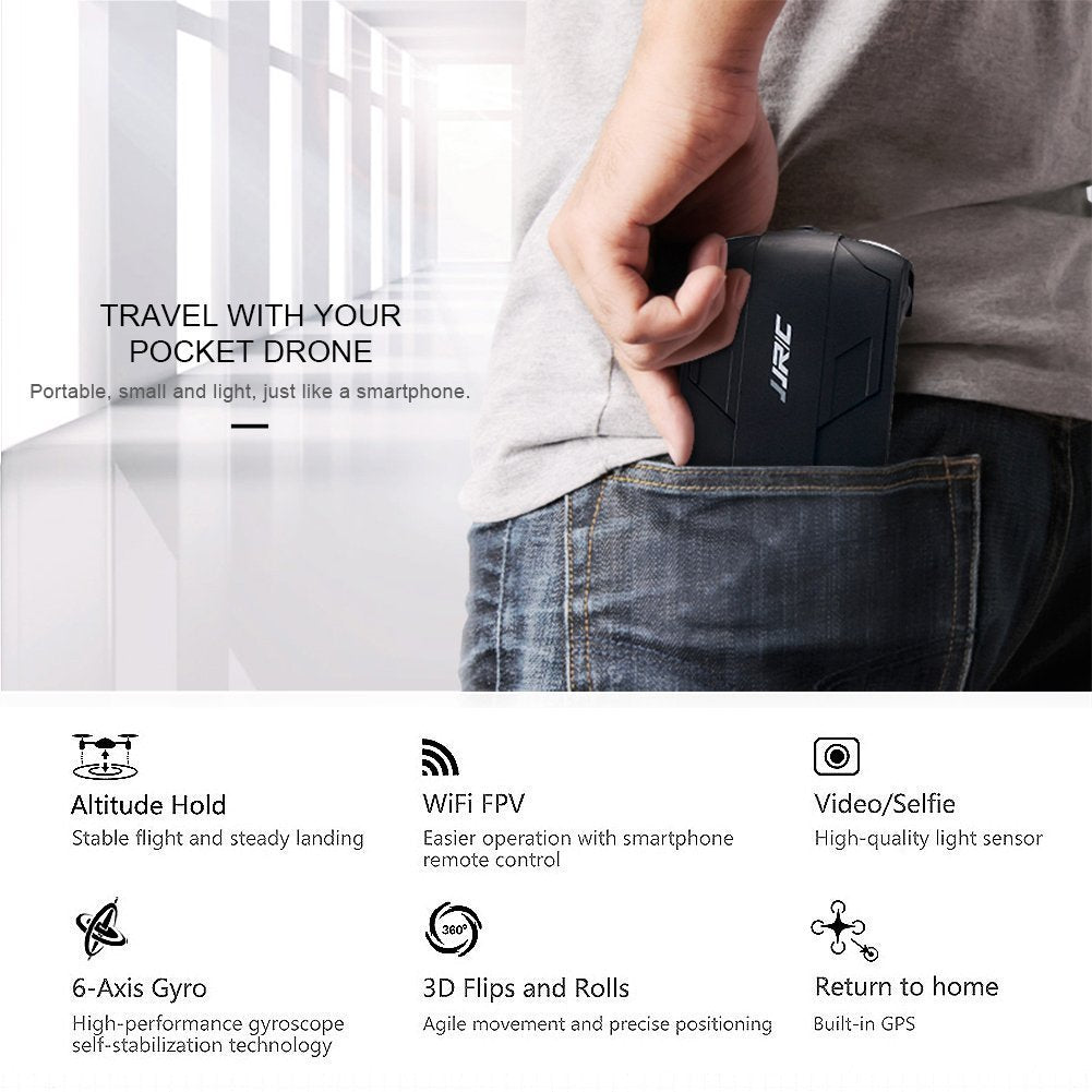 Pocket Selfie Drone with WiFi Camera & App Control by HitMyNeed
