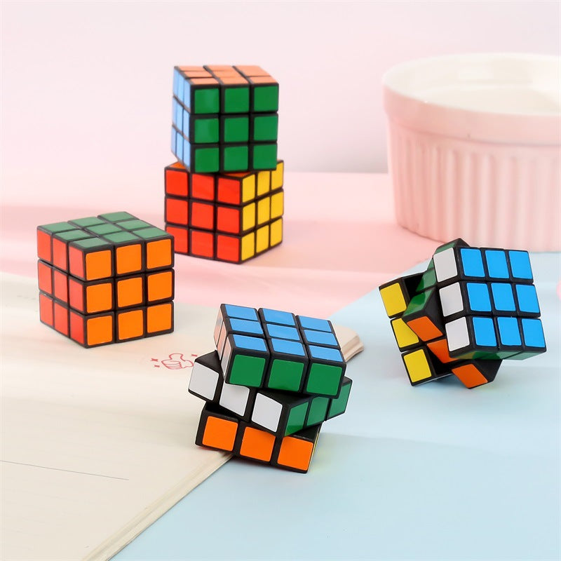 Pocket Size Mini Rubik's Cubes Set (12 Pack) by HitMyNeed