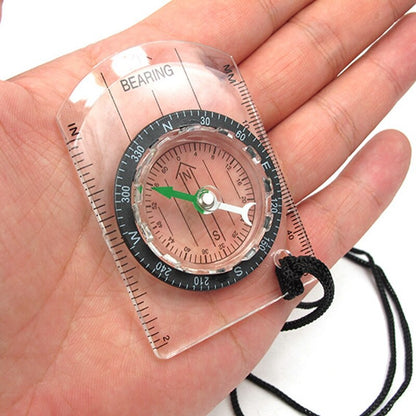 Pocket Sized Transparent Backpacking Compass by HitMyNeed