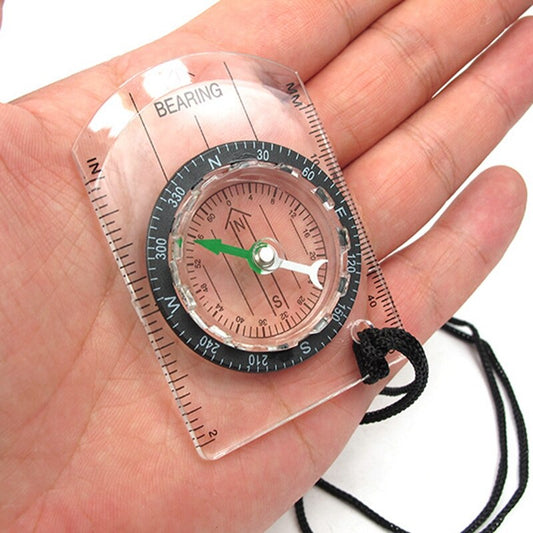 Pocket Sized Transparent Backpacking Compass by HitMyNeed