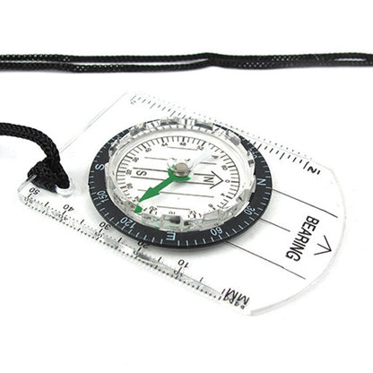 Pocket Sized Transparent Backpacking Compass by HitMyNeed