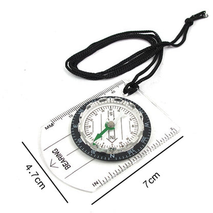 Pocket Sized Transparent Backpacking Compass by HitMyNeed
