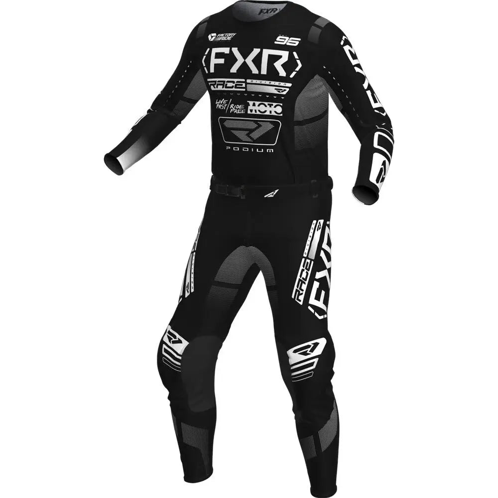 Podium FXR MX Gear Set Motocross Jersey & Pant Kit black l-34 by HitMyNeed