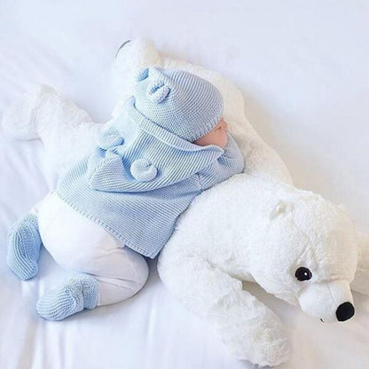 Polar Bear Plush Stuffed Toy Pillow 73cm by HitMyNeed
