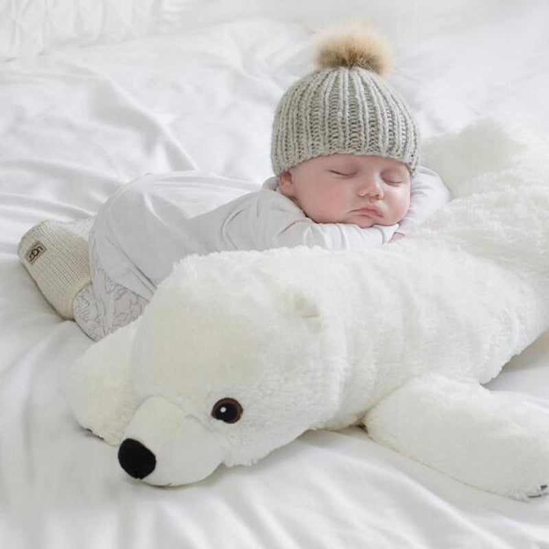 Polar Bear Plush Stuffed Toy Pillow 73cm by HitMyNeed