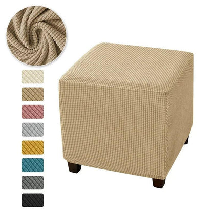 Polar Fleece Stretch Square Stool Cover a2 by HitMyNeed