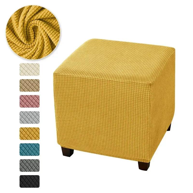 Polar Fleece Stretch Square Stool Cover a5 by HitMyNeed
