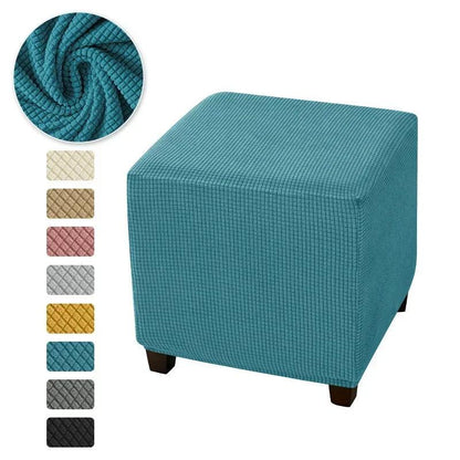 Polar Fleece Stretch Square Stool Cover a6 by HitMyNeed