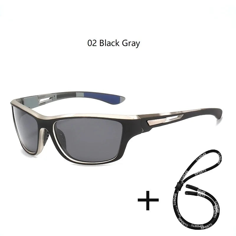 Polarized UV400 Fishing & Driving Sunglasses 02-black-gray by HitMyNeed