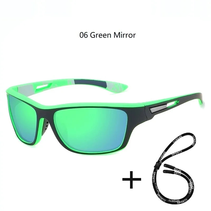 Polarized UV400 Fishing & Driving Sunglasses 06-green-mirror by HitMyNeed