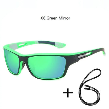 Polarized UV400 Fishing & Driving Sunglasses 06-green-mirror by HitMyNeed