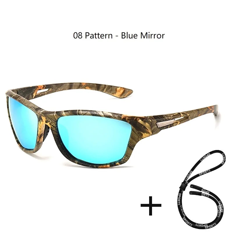 Polarized UV400 Fishing & Driving Sunglasses 08-pattern-blue by HitMyNeed