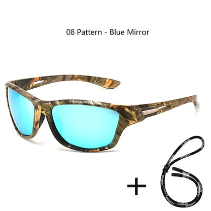 Polarized UV400 Fishing & Driving Sunglasses 08-pattern-blue by HitMyNeed