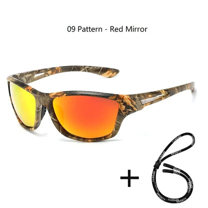 Polarized UV400 Fishing & Driving Sunglasses 09-pattern-red by HitMyNeed