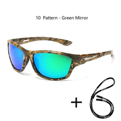 Polarized UV400 Fishing & Driving Sunglasses 10-pattern-green by HitMyNeed