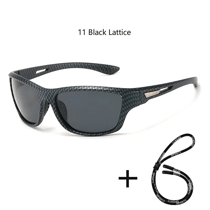 Polarized UV400 Fishing & Driving Sunglasses 11-black-lattice by HitMyNeed