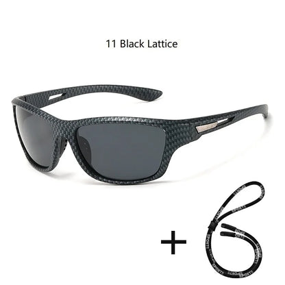 Polarized UV400 Fishing & Driving Sunglasses 11-black-lattice by HitMyNeed