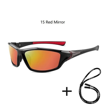 Polarized UV400 Fishing & Driving Sunglasses 15-red-mirror by HitMyNeed