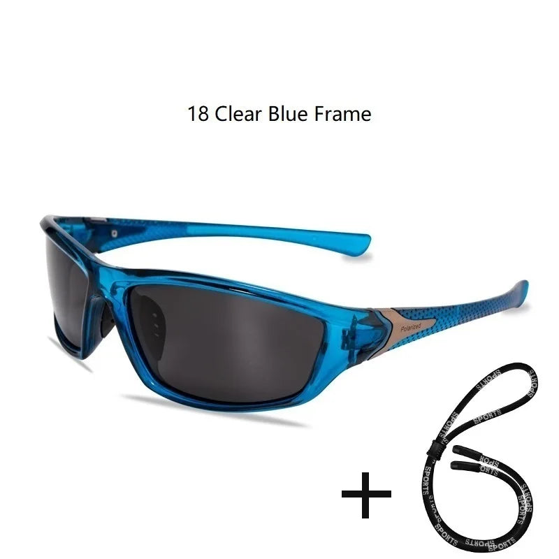 Polarized UV400 Fishing & Driving Sunglasses 18-clear-blue-frame by HitMyNeed