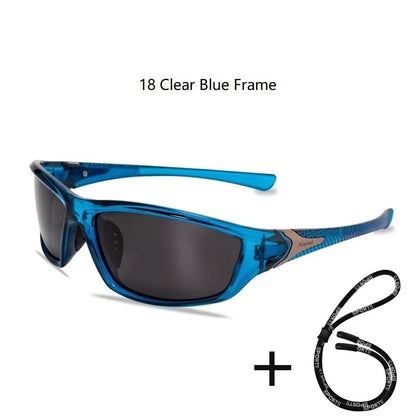 Polarized UV400 Fishing & Driving Sunglasses 18-clear-blue-frame by HitMyNeed