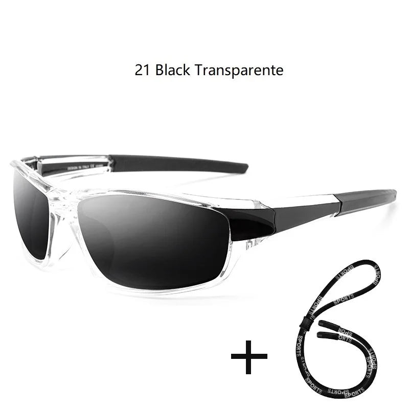 Polarized UV400 Fishing & Driving Sunglasses 21-black-transparent by HitMyNeed