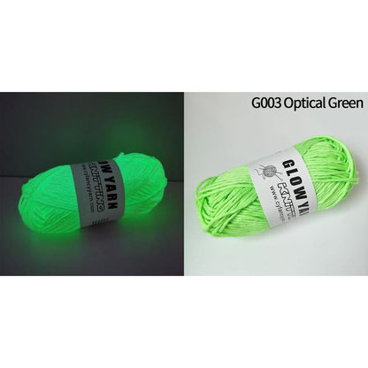 Polyester Glow in the Dark Knitting Yarn 50g 1pc-03 by HitMyNeed