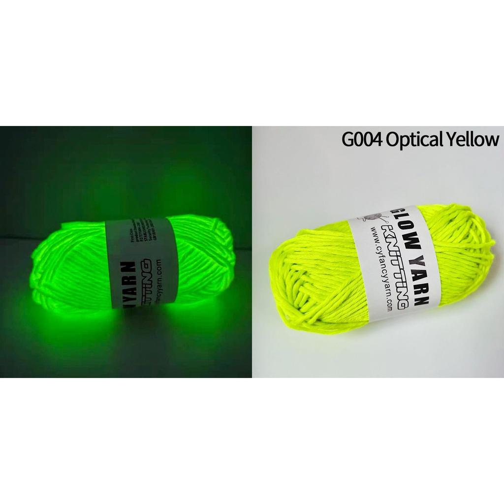 Polyester Glow in the Dark Knitting Yarn 50g 1pc-04 by HitMyNeed