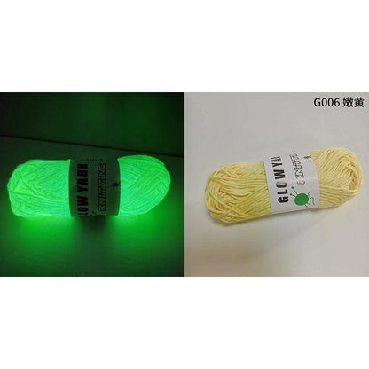Polyester Glow in the Dark Knitting Yarn 50g 1pc-06 by HitMyNeed