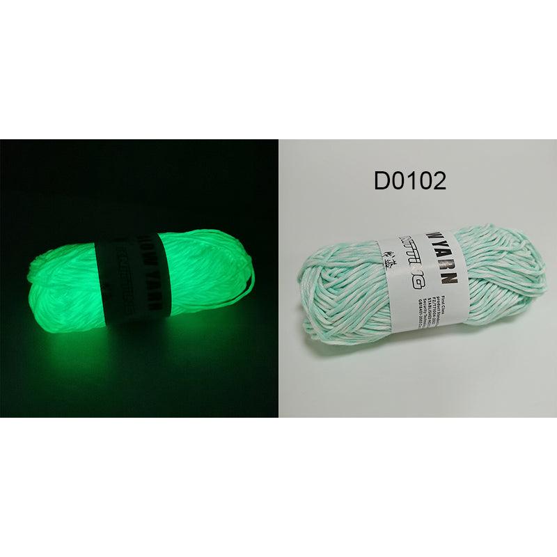 Polyester Glow in the Dark Knitting Yarn 50g 1pc-d0102 by HitMyNeed