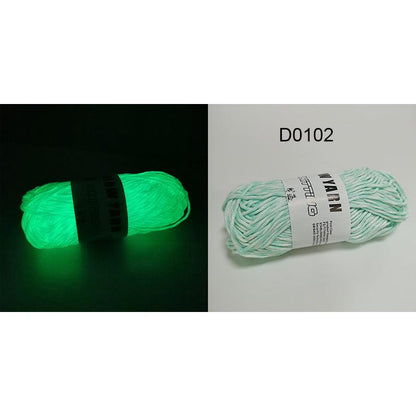 Polyester Glow in the Dark Knitting Yarn 50g 1pc-d0102 by HitMyNeed