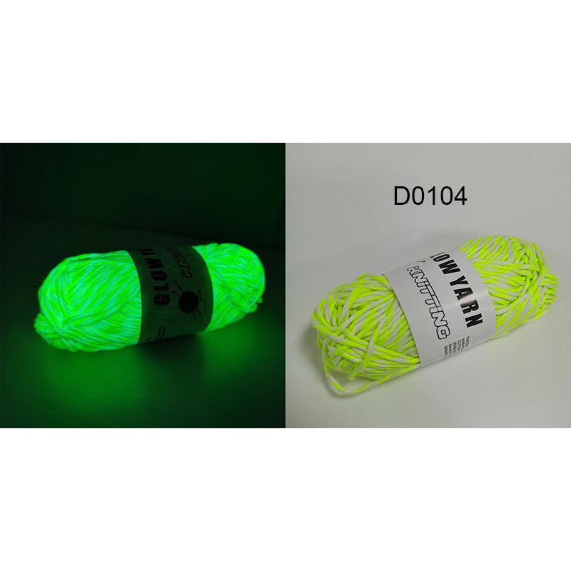Polyester Glow in the Dark Knitting Yarn 50g 1pc-d0104 by HitMyNeed