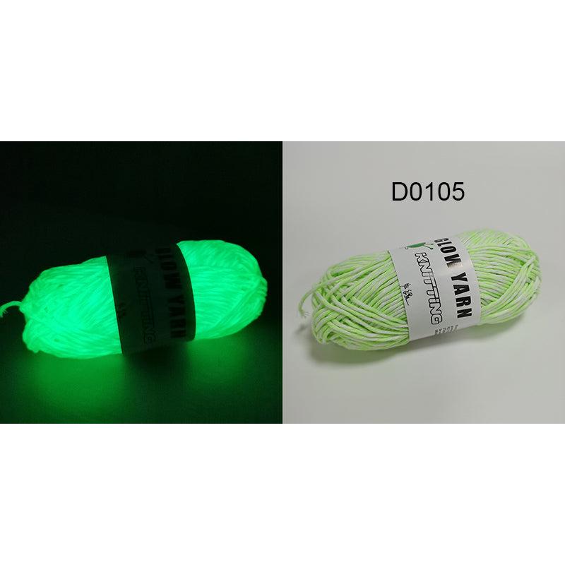 Polyester Glow in the Dark Knitting Yarn 50g 1pc-d0105 by HitMyNeed