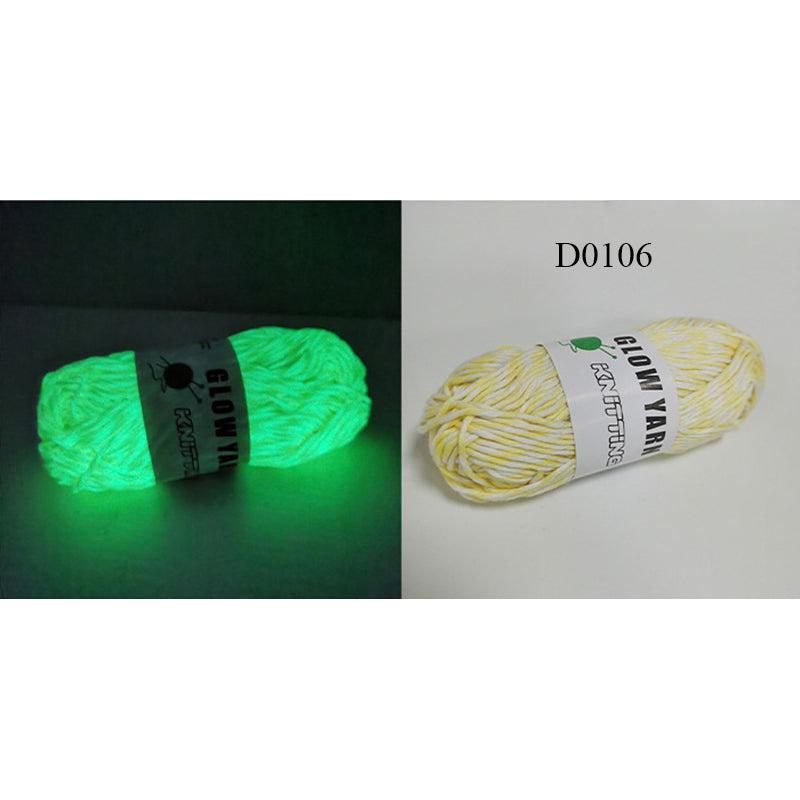 Polyester Glow in the Dark Knitting Yarn 50g 1pc-d0106 by HitMyNeed