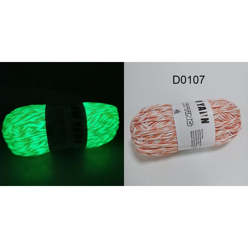 Polyester Glow in the Dark Knitting Yarn 50g 1pc-d0107 by HitMyNeed