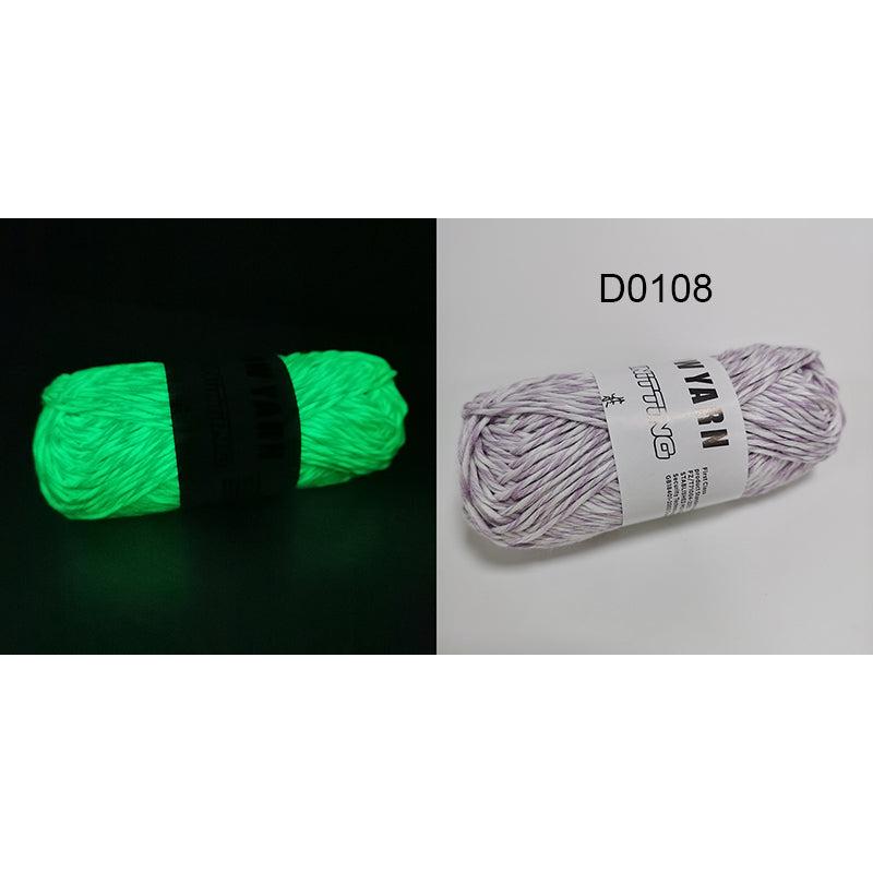 Polyester Glow in the Dark Knitting Yarn 50g 1pc-d0108 by HitMyNeed