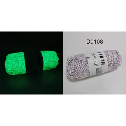 Polyester Glow in the Dark Knitting Yarn 50g 1pc-d0108 by HitMyNeed