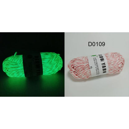 Polyester Glow in the Dark Knitting Yarn 50g 1pc-d0109 by HitMyNeed