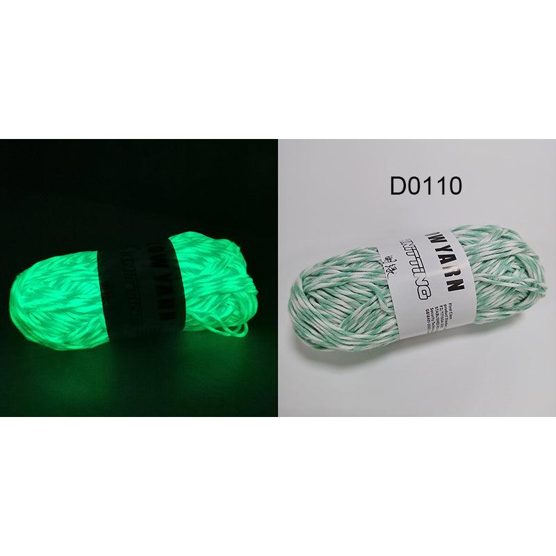 Polyester Glow in the Dark Knitting Yarn 50g 1pc-d0110 by HitMyNeed