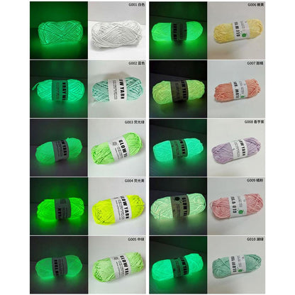 Polyester Glow in the Dark Knitting Yarn 50g by HitMyNeed