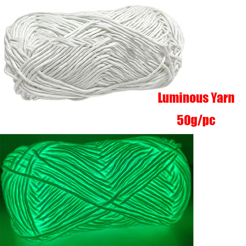 Polyester Glow in the Dark Knitting Yarn 50g by HitMyNeed