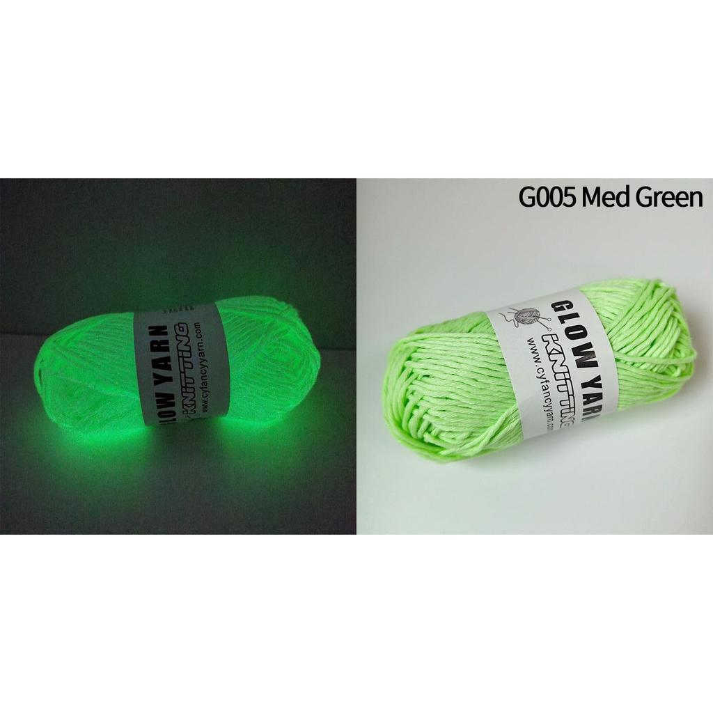 Polyester Glow in the Dark Knitting Yarn 50g by HitMyNeed