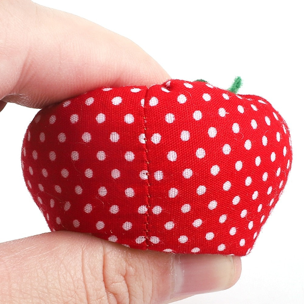 Polyester Strawberry Pin Cushion 6cm by HitMyNeed