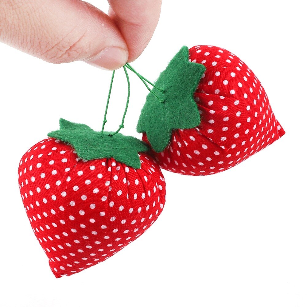 Polyester Strawberry Pin Cushion 6cm by HitMyNeed