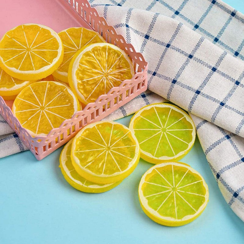 Polyfoam Fake Lemon Slices Set of 12 by HitMyNeed