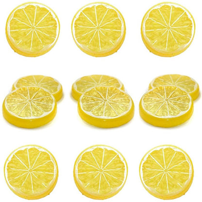 Polyfoam Fake Lemon Slices Set of 12 by HitMyNeed