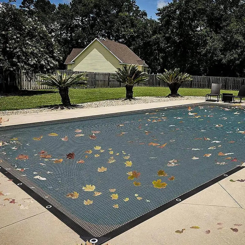 Pool Leaf Net Cover for Rectangular Inground & Above Ground Pools by HitMyNeed